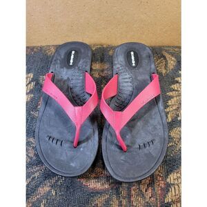 Okabashi Black and Pink Flip-Flops Sandals- Size 8-9/ML

Box 14